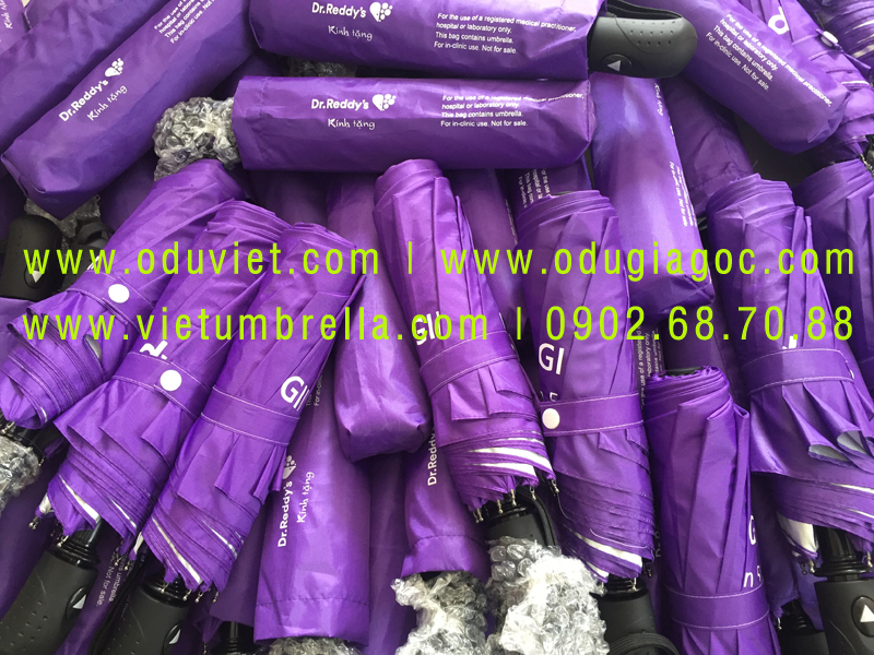 xưởng sản xuất ô dù cầm tay in logo quảng cáo